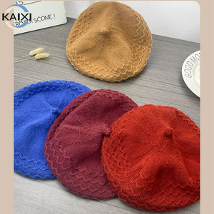 Béret Chaud d'Hiver Uni pour Femme – Chapeau de Luxe Personnalisé Tendance Décontracté pour Dames et Filles – <span class=keywords><strong>Bonnet</strong></span> Chaud d'Extérieur - Product Image 2