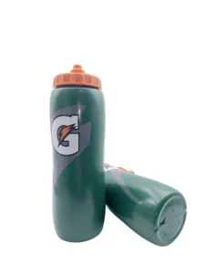 Bouteille d'eau en plastique sans BPA de taille personnalisée sports de plein air presser vélo cyclisme bouteille d'eau parfaite pour fitness gym32OZ