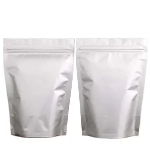 High-quality Tear Notch Aluminum Foil Lock Zip Lock Packaging Bag Resealable Mylar Ziplock Bags