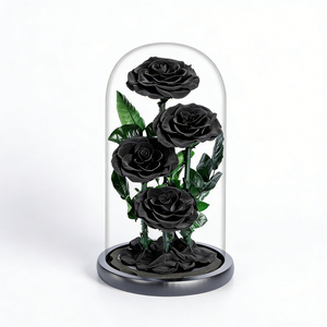 Rose éternelle sous cloche en verre, plusieurs tailles, cadeau pour la Saint-Valentin, Noë<span class=keywords><strong>l</strong></span>, décoration d'intérieur, ornement, directement <span class=keywords><strong>de</strong></span> <span class=keywords><strong>l</strong></span>'usine - Product Image 5