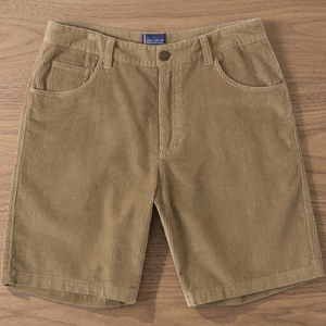 Shorts mi-longs décontractés d'été pour hommes, en coton uni, sur mesure, respirants, cinq poches, en velours côtelé, vintage, écologiques, imperméables – Grande Vente - Product Image 2