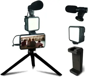 Kit Vlogging pour Smartphone Tiktok Kit d'éclairage LED Lumière de remplissage pour Youtube