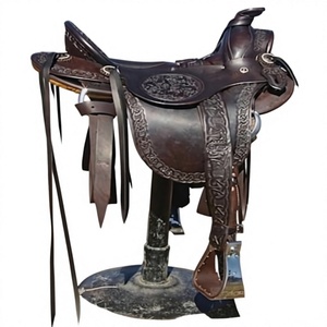 Selle de course pour chevaux en cuir de buffle naturel, style vintage, durable, avec siège, designs robustes, selles australiennes de qualité supérieure - Product Image 1