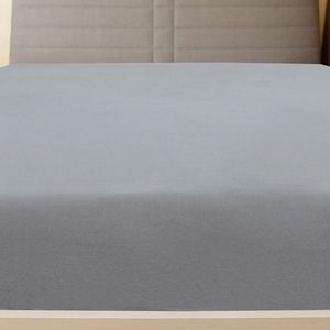 W2B VidaXL 100% cotone grigio Jersey foglio monouso morbido semplice per camera da letto Hotel uso ospedale-taglie singolo regina re - Product Image 2