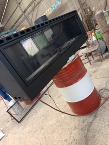 Foyer au gaz à trois côtés de style moderne noir Foyer au gaz naturel Foyers à gaz à allumage à distance dans la <span class=keywords><strong>maison</strong></span> à <span class=keywords><strong>vendre</strong></span> - Product Image 3