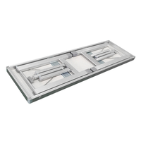 Table de pique-nique pliante en aluminium bleu foncé avec chaise
