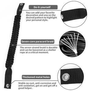 Venta al por mayor Roll Bar Grab Handles Paracord Grip Handle Reemplazo para <span class=keywords><strong>Ford</strong></span> <span class=keywords><strong>Bronco</strong></span> 2021-<span class=keywords><strong>2022</strong></span> Accesorios interiores - Product Image 3