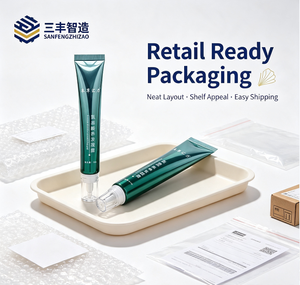 Tubo de PE personalizado con impresión ligera, tubo suave con aplicador de gotero y tapa exterior transparente para gel reparador de la piel - Product Image 4