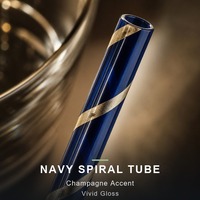 Pailles en spirale en plastique PP bleu foncé pour bar à cocktails et haute couture, design en spirale de qualité supérieure, en vrac