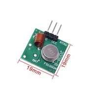 Modul Penerima Nirkabel RF 433MHz & Kit Modul Pemancar 433 MHz + 2 Buah Antena Pegas RF 433M Hz Kompatibel