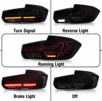 Feu arrière LED OLED fumé rouge pour BMW Série 3 F30 F35 2013-2018 Clignotant séquentiel Plug&Play