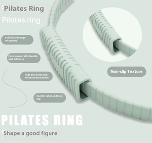 Силиконовое кольцо для пилатеса с индивидуальным логотипом, коричневое прочное оборудование для фитнеса, оптовая продажа, волшебный круг для пилатеса, аксессуары - Product Image 4