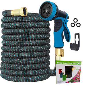 Flexible Rubber Hose with Triple Core Latex and Collapsible Lightweight Retractable Long Pipe - Product Image 1