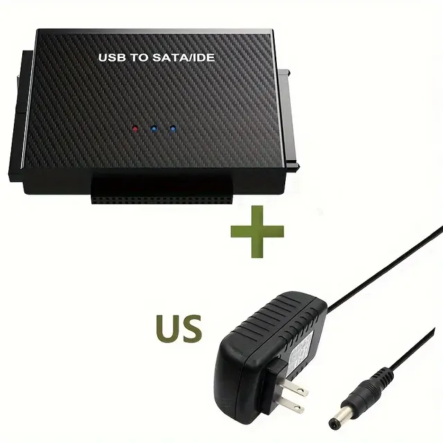Hard Drive Reader USB 3.0 To IDE SATA Adapter, USB-C And USB-A Connector Ultra Recovery Converter Kit
