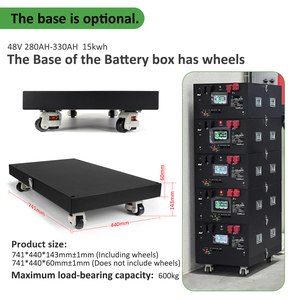 แบตเตอรี่พลังงานแสงอาทิตย์แบบชาร์จได้ LiFePO4 รุ่น PL Stock Modular Stackable 16kWh 48V 314Ah JK V19 BMS พร้อมระบบทำความร้อนในตัว และฐานเคลื่อนที่เสริม (อุปกรณ์เสริม) - Product Image 5