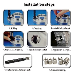 Ren Đen chèn khóa Khóa chủ đề chèn sợi thép carbon chèn ốc vít khác pin ỐNg Lót số liệu không dễ bị rỉ sét - Product Image 5