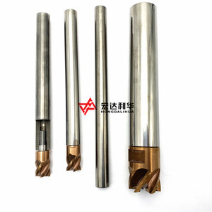 Fresas de extremo de radio de carburo intercambiables de grano súper <span class=keywords><strong>micro</strong></span> M8 de, cabezales de corte modulares personalizables, soporte OEM - Product Image 6