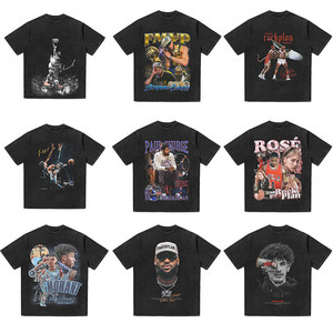 [Colección Star] <span class=keywords><strong>Camiseta</strong></span> de Manga Corta 100% Algodón, Corte Holgado, Estilo Retro Americano, Curry, Paul George, MJ Irving, Rose, Harden, para Hombre - Product Image 1