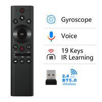 Mini Ratón Inalámbrico Q21 Air Mouse 2.4G BT con Giroscopio de 6 Ejes, Control Remoto con Soporte de Aprendizaje IR para Android TV Box