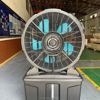 Ventilador de Niebla Portátil de Bajo Ruido, 0.5KW, 220V, 50HZ, Material PP de Alta Calidad, con Tanque de Agua, Enfriador de Aire Portátil