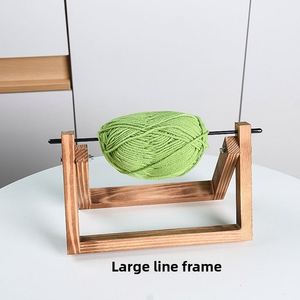 Wholesale Household Pure Handmade Modern Simple Design Wool Rack Rotating Coil Winding Rack Hand-woven Solid Wood - Product Image 2