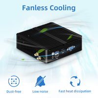Routeur pare-feu sans ventilateur 12V Processeur Intel Quad Core 4 RJ45 I226 2.5G LAN HD-MI VGA Linux Micro ordinateur Pfsense Mini PC serveur