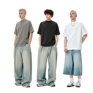 เสื้อยืดถอดง่าย2025เย็บปะติดปะต่อกันเฮฟวี่เวท - Product Image 3