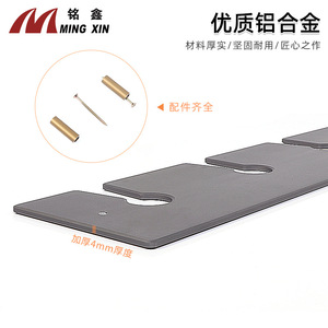 ชั้นวางแก้วไวน์อลูมิเนียมอัลลอยด์ Mingxin สีดำ ดีไซน์ทันสมัย สำหรับห้องครัว บาร์ ห้องนั่งเล่น ป้องกันสนิม - Product Image 3