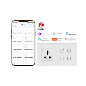 Zigbee Smart <b>Switch</b> 8 Way <b>Touch</b> Control With Tuya App Remote Timer Function For Home Automation - Product Image 1