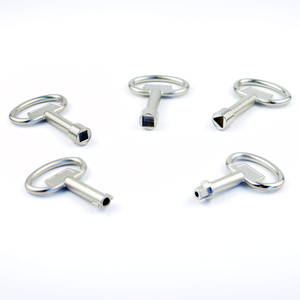 S5300 锌合金凸轮锁钥匙 四分之一转凸轮锁钥匙 双头锌钥匙 方形钥匙 三角形钥匙 8毫米六角钥匙 - Product Image 1