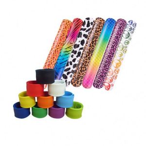 สายรัดข้อมือซิลิโคนยางราคาถูก  แบบสะท้อนแสง  PVC  แบบสั่งทำได้  ประดับลูกปัด  ของชำร่วยงานปาร์ตี้สำหรับเด็ก  รุ่น Lx-Slw2 - Product Image 1