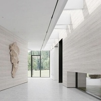 Pannello in Pietra Flessibile MCM Facile da Installare, Piastrella in Argilla Morbida, Grande Pannello in Travertino Flessibile per Rivestimento Esterno
