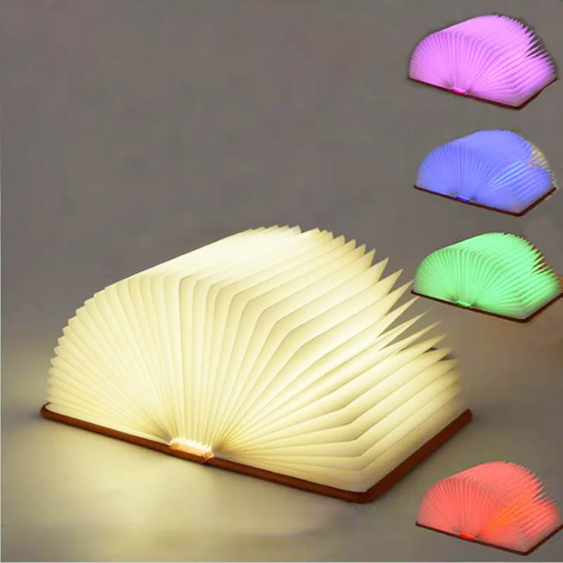 Howlighting, подарочные товары, милый ночник, складная Светодиодная лампа в форме книги с USB, складной ночник для книг lumio