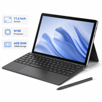 Yeni Fabrika OEM Tablet 11.6 İnç Windows 11 İşletim Sistemli 2'si 1 Arada Klavyeli Tabletler 8 MP Çift Kameralı Dokunmatik Ekran Dört Çekirdekli Tablet Bilgisayar