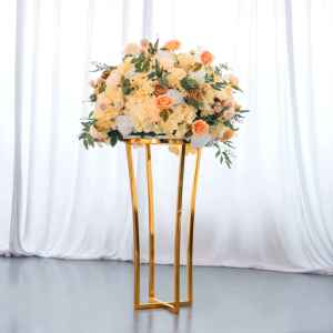 Soporte de Flores Desmontable Dorado, Diseño Moderno, Romántico y Simple de Hierro, Ideal para Decoración de Bodas, Fiestas y Eventos - Product Image 1