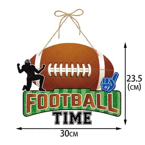 Papel decorativo para porta de festa de rugby Super Bowl 2024, toque para baixo, time de futebol, esportes Super Bowl