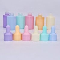 Vente directe usine – Flacon compte-gouttes en verre ambré à épaulement plat, épais, de 15 ml à 50 ml, pour sérum de soin et huile essentielle, couleur personnalisable
