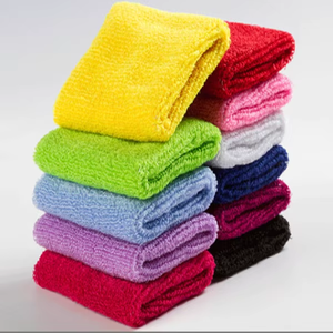 <strong>Custom</strong> Logo Breathable Hand Towel Tennis Sweat Band Wrist Sweatband Set Sports Terry Cloth Wristband - Product Image 1