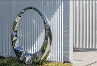 Pièce de déclaration d'installation d'anneau architectural en acier inoxydable pour espaces commerciaux haut de gamme
