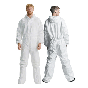 بدلة <span class=keywords><strong>Tyvek</strong></span> بيضاء للكبار يمكن التخلص منها ميكروبوريس تنفس مقاوم للماء نوع 4/بدلات واقية يمكن التخلص منها - Product Image 5