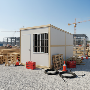 Casa Contenedor Plegable Prefabricada de 20 pies/40 pies, Tipo X, Modular, de 2 o 3 Dormitorios, para Obras de Construcción - Product Image 6