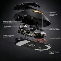 Ratón Inalámbrico para Juegos MCHOSE K7 Ultra 8Khz 42000DPI Ligero PAW3950 con Batería de Ultra Larga Duración y Base de Carga Magnética