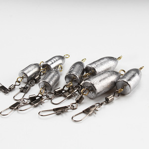 Plomada de pesca Aohu con forma de bala de 15g con anzuelo explosivo para pesca en el mar y surfcasting - Product Image 2