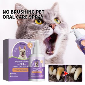Spray de Limpieza Dental para Perros y Gatos Yegbong, Limpieza Bucal para Mascotas, <span class=keywords><strong>Aliento</strong></span> Fresco, Desodorización - Product Image 1
