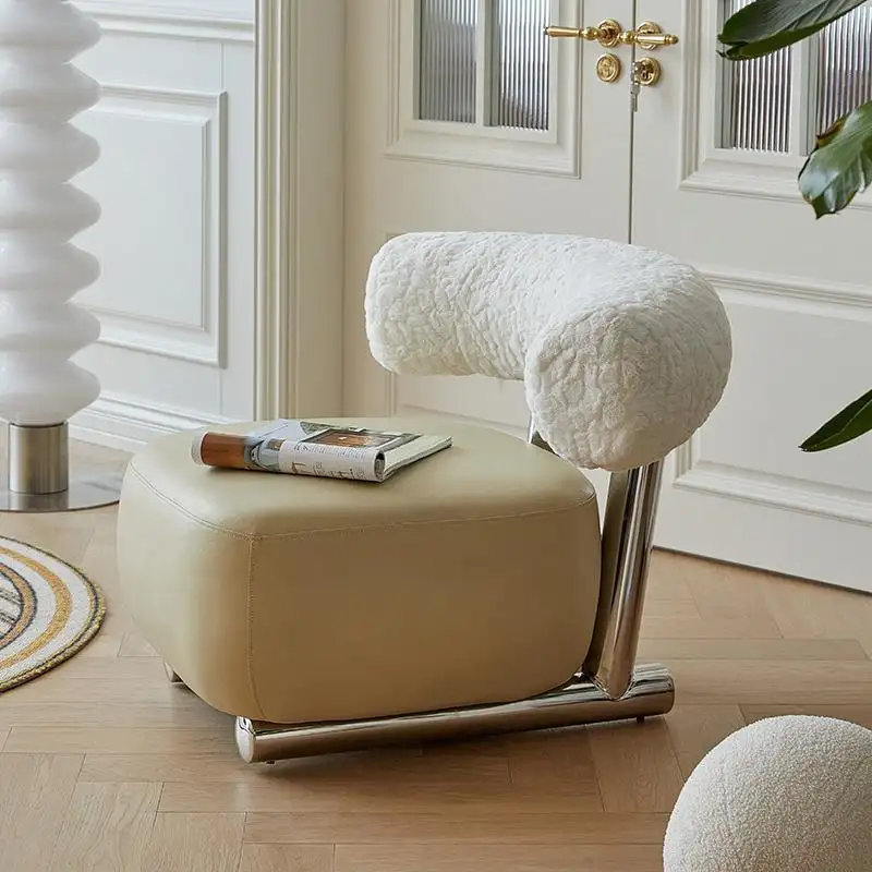 Luxury modern style Italian design rock modeling cloth art casual sofa