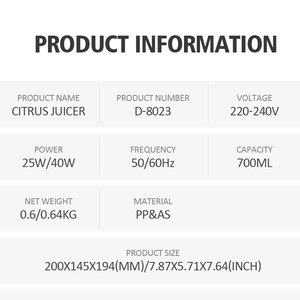 2024 Thiết Bị Gia Dụng Điện Và Xách Tay Máy Ép Trái Cây Tiếng Ồn Thấp Của Nhãn Hiệu Máy Ép Trái Cây Cho Hộ Gia Đình Sử Dụng - Product Image 3