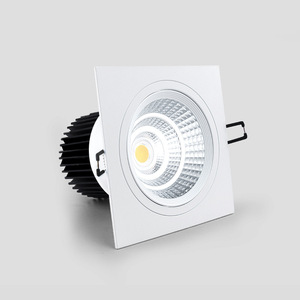 ไฟ LED ฝังฝ้าเพดานทรงสี่เหลี่ยม สีดำ อะลูมิเนียม 4100K แสงขาวธรรมชาติ 90lm/W AC 220V IP20 50000 ชั่วโมง CRI90 ปรับความสว่างได้ รับประกัน 3 ปี - Product Image 1