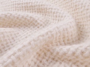 Laine tissée blanc laiteux doux et collant avec un petit style parfumé, tissu de laine grossier, ensemble de <span class=keywords><strong>manteau</strong></span> <span class=keywords><strong>pour</strong></span> l'automne et l'hiver - Product Image 2
