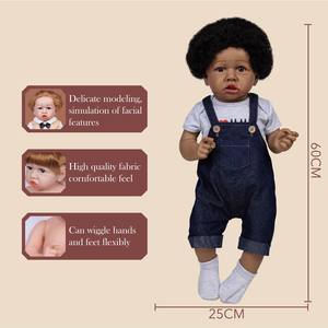 2023 belle poupée bébé jouets réaliste bébé fille nouveau-né <span class=keywords><strong>Reborn</strong></span> 24 pouces Silicone <span class=keywords><strong>Reborn</strong></span> poupées <span class=keywords><strong>60CM</strong></span> pour enfants filles - Product Image 4