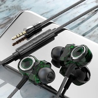 Écouteurs intra-auriculaires filaires 3,5 mm avec triple transducteur pour l'écoute de la musique